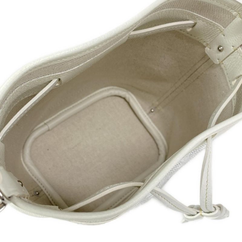 Goyard Handbag Petit Flo Mini Bag Peflotminty50cl50p White Mini Bag Leather