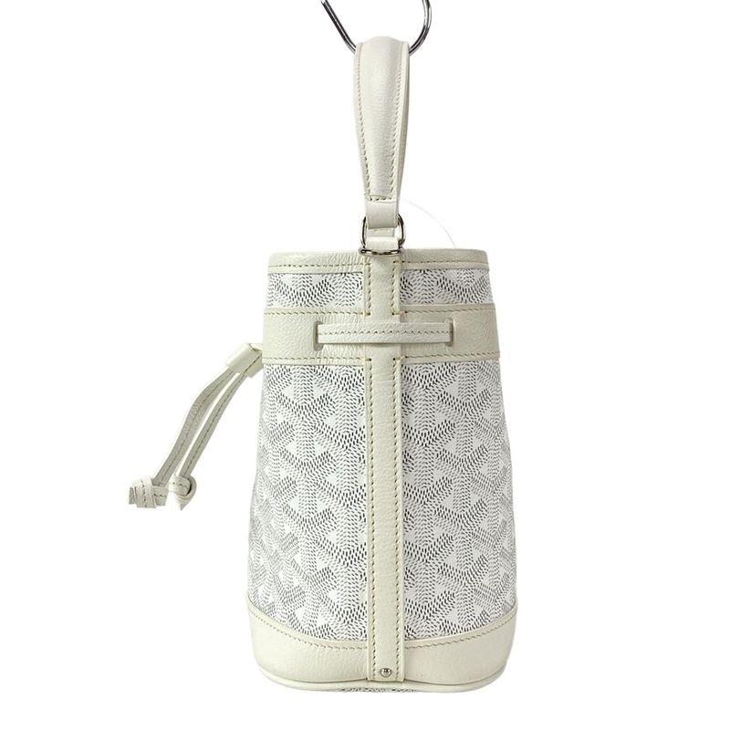 Goyard Handbag Petit Flo Mini Bag Peflotminty50cl50p White Mini Bag Leather