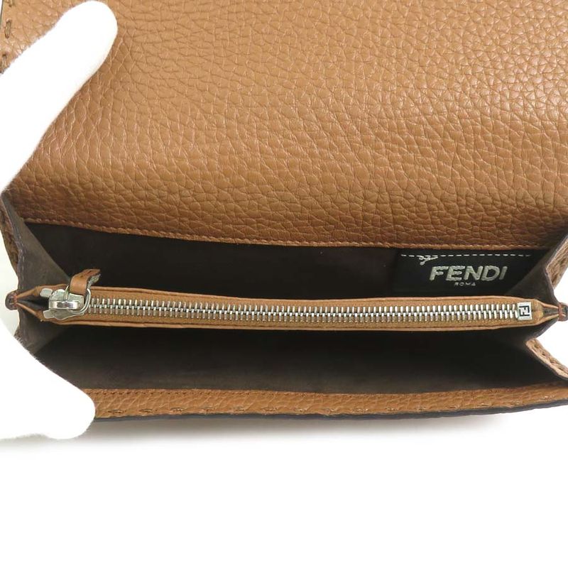 Fendi Bifold Long Wallet Selleria 8m0308-qz7