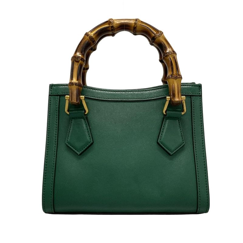 Gucci Diana Mini Tote Bag 655661 Green Leather