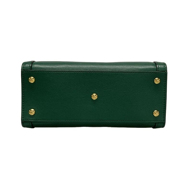 Gucci Diana Mini Tote Bag 655661 Green Leather