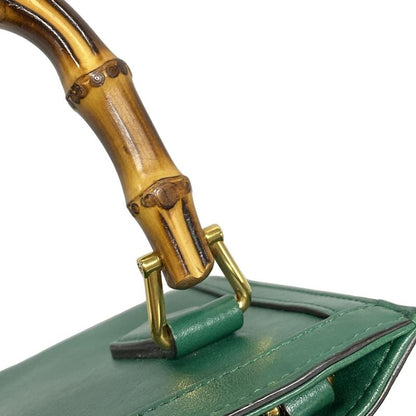 Gucci Diana Mini Tote Bag 655661 Green Leather