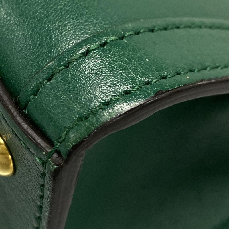 Gucci Diana Mini Tote Bag 655661 Green Leather