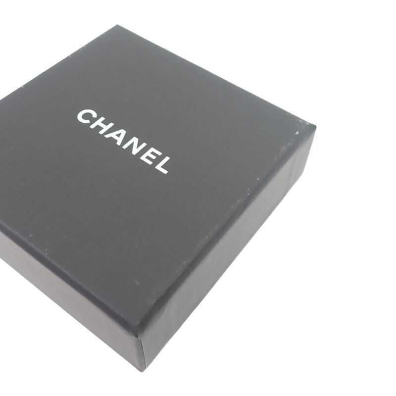 Chanel CC Square A23P Engraved Brooch Metal Crystal Gold Ladies Men [A Grade
