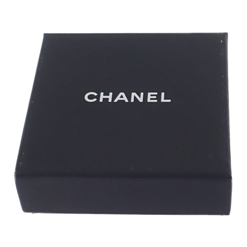 Chanel CC Square A23P Engraved Brooch Metal Crystal Gold Ladies Men [A Grade