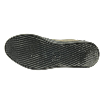 Gucci GG Supreme High Cut Sneakers 386740 Black Beige 6 1 2