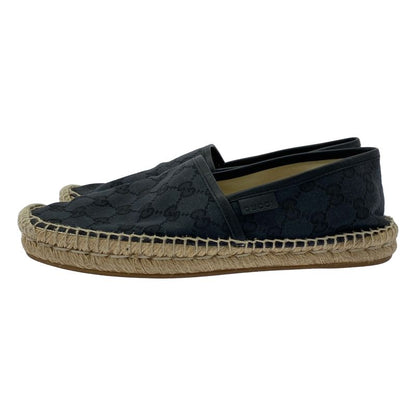 Gucci GG Canvas Espadrilles Slip-on Shoes 466903 Navy 6 1 2