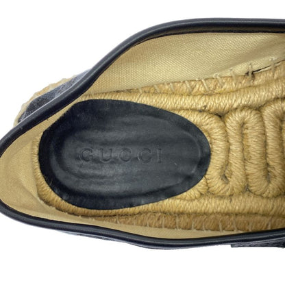 Gucci GG Canvas Espadrilles Slip-on Shoes 466903 Navy 6 1 2