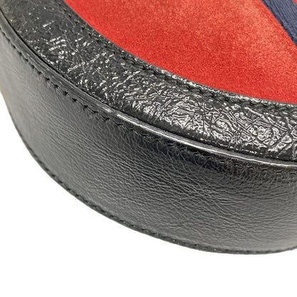 Gucci Shoulder Bag Ophidia 550618 Red X Black X Navy Chain Shoulder Leather