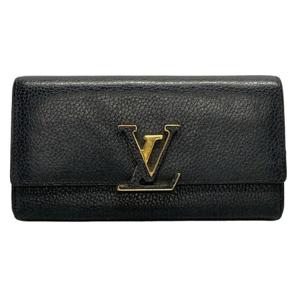 Louis Vuitton Capucines Portefeuille Capucines M61248 Noir Black Leather