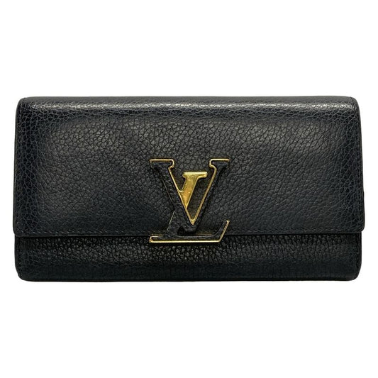 Louis Vuitton Capucines Portefeuille Capucines M61248 Noir Black Leather