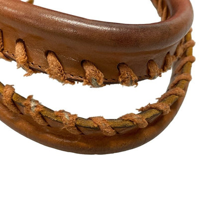 Balenciaga Tote Bag - 236741 Red And Brown Basket Bag Leather