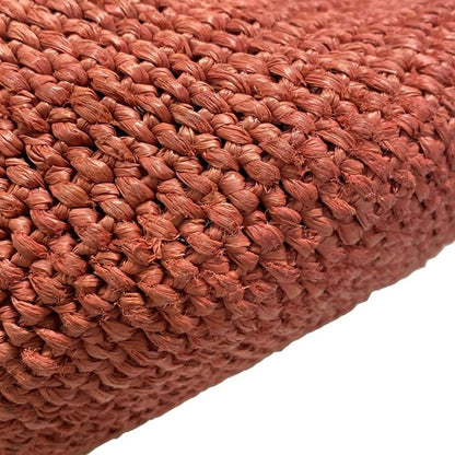 Balenciaga Tote Bag - 236741 Red And Brown Basket Bag Leather