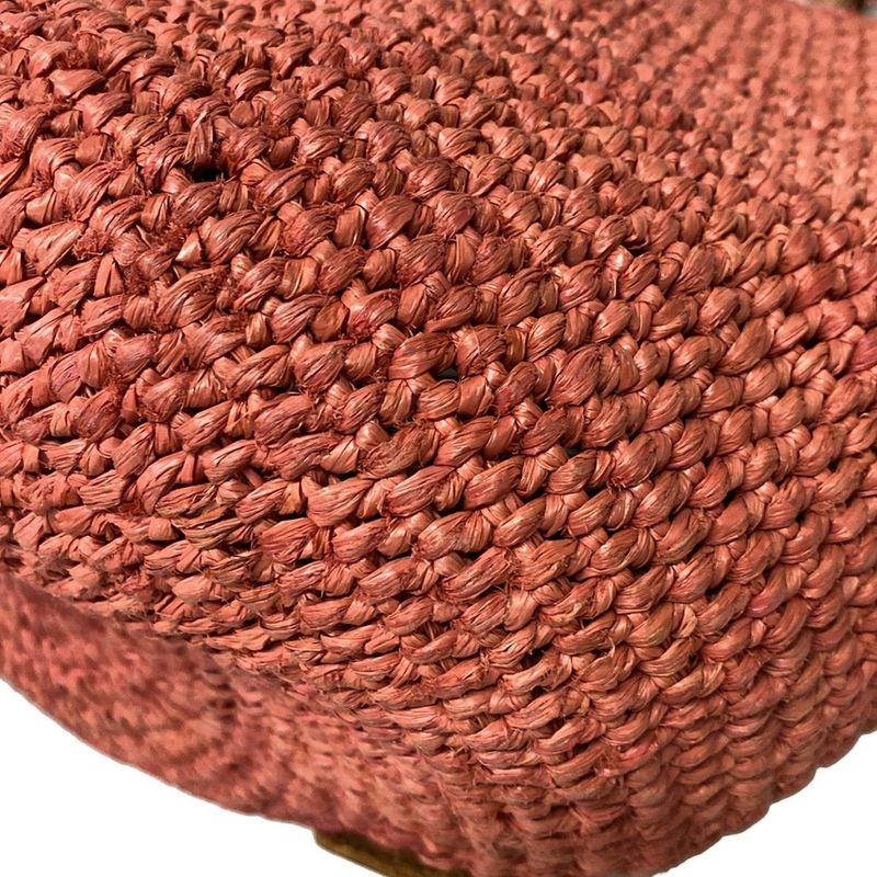 Balenciaga Tote Bag - 236741 Red And Brown Basket Bag Leather