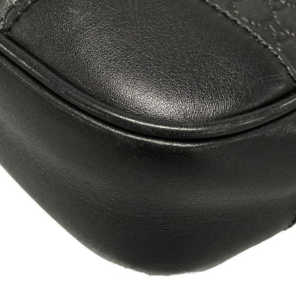 Gucci Shoulder Bag Bree Micro Guccissima 449413 Black Leather