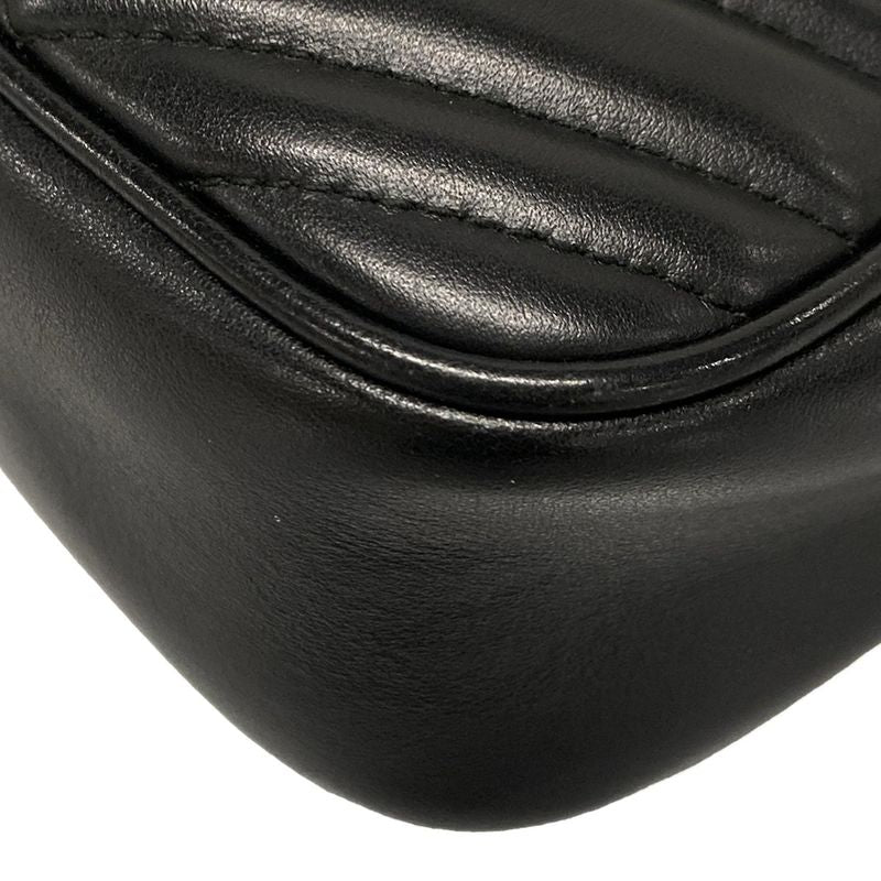 Gucci Shoulder Bag GG Marmont Quilted Small Shoulder Bag 447632 Black Chain