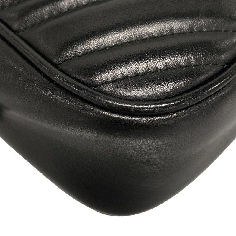 Gucci Shoulder Bag GG Marmont Quilted Small Shoulder Bag 447632 Black Chain
