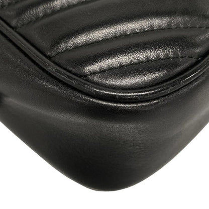 Gucci Shoulder Bag GG Marmont Quilted Small Shoulder Bag 447632 Black Chain
