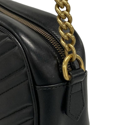 Gucci Shoulder Bag GG Marmont Quilted Small Shoulder Bag 447632 Black Chain