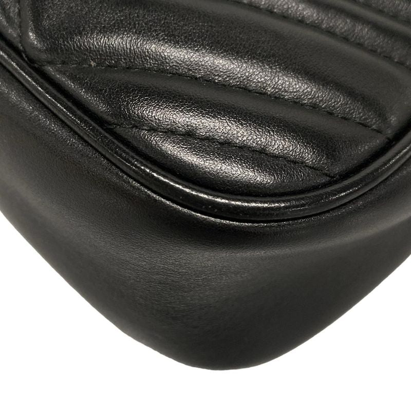 Gucci Shoulder Bag GG Marmont Quilted Small Shoulder Bag 447632 Black Chain