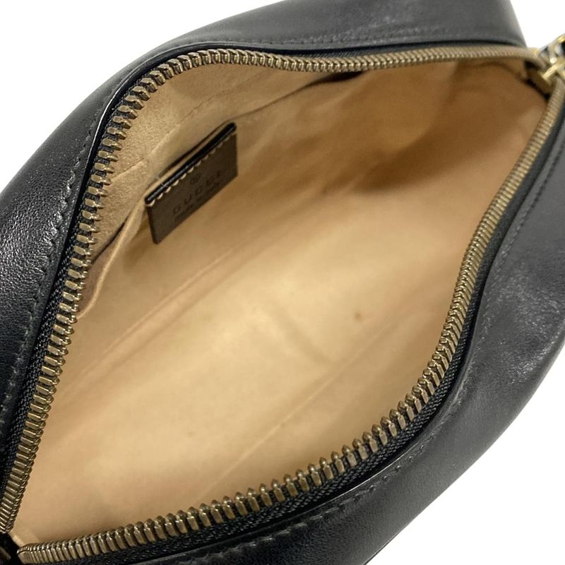 Gucci Shoulder Bag GG Marmont Quilted Small Shoulder Bag 447632 Black Chain