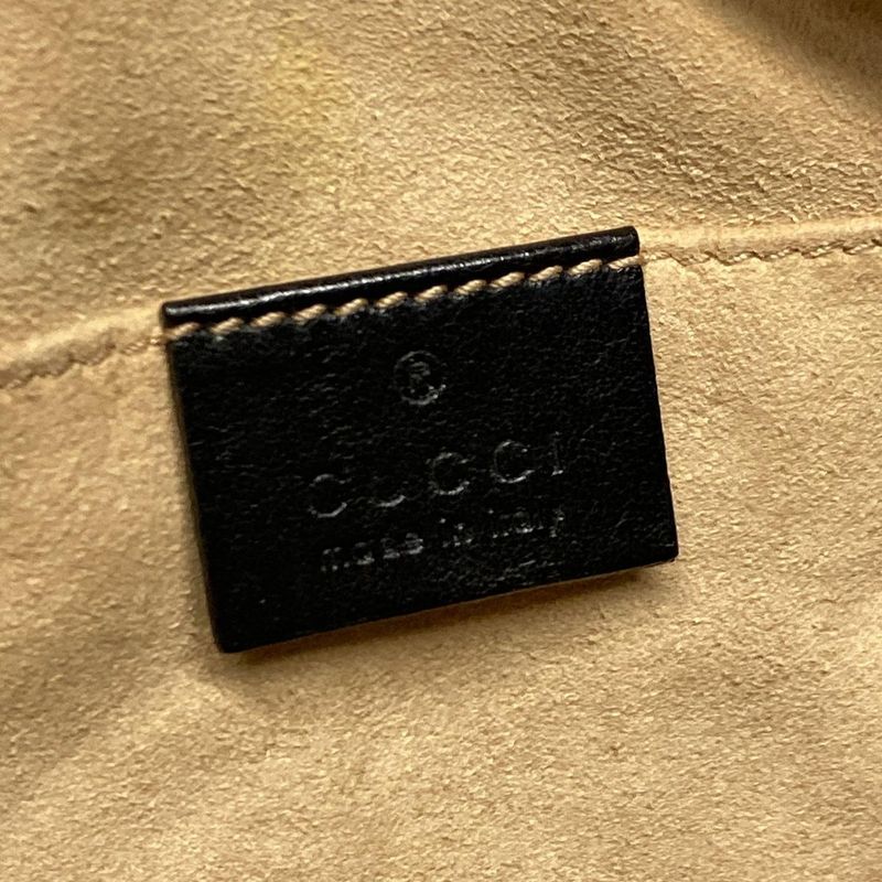 Gucci Shoulder Bag GG Marmont Quilted Small Shoulder Bag 447632 Black Chain