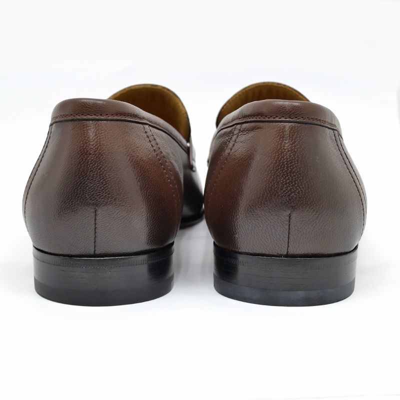 Hermes Moccasins Paris Loafers Brown Gradient Gold Hardware Size 42 1 2