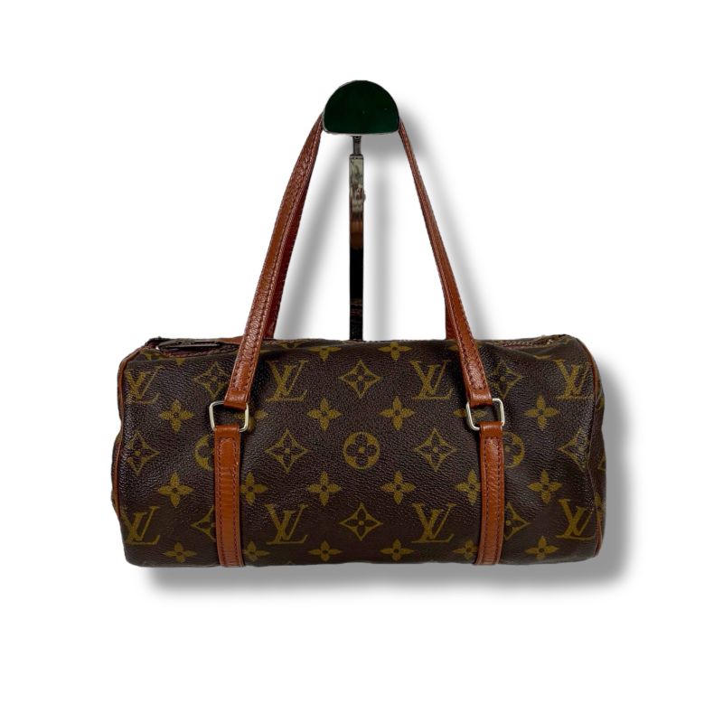 Louis Vuitton Monogram Leather Mini Handbag Formerly Papillon 26 Brown