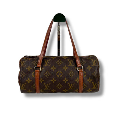 Louis Vuitton Monogram Leather Mini Handbag Formerly Papillon 26 Brown