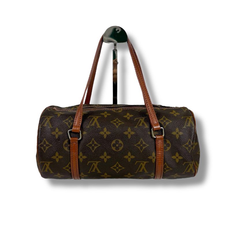 Louis Vuitton Monogram Leather Mini Handbag Formerly Papillon 26 Brown