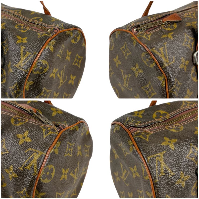 Louis Vuitton Monogram Leather Mini Handbag Formerly Papillon 26 Brown