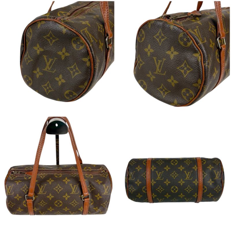Louis Vuitton Monogram Leather Mini Handbag Formerly Papillon 26 Brown