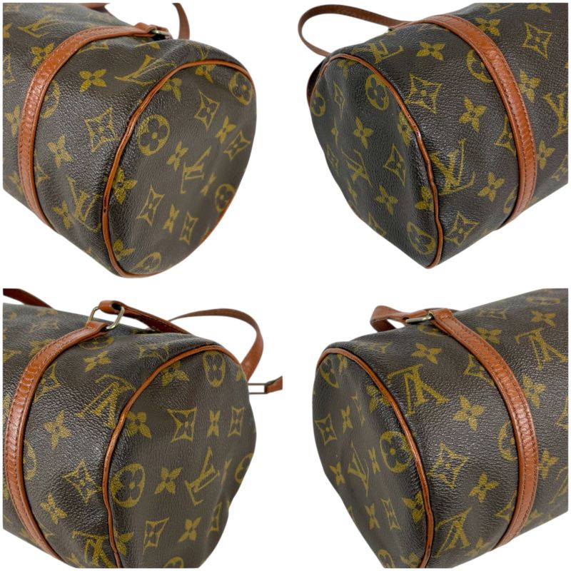 Louis Vuitton Monogram Leather Mini Handbag Formerly Papillon 26 Brown