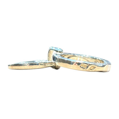 Chanel COCO Design NO5 Clover Ring Ladies Silver #10