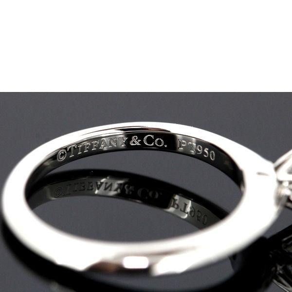 Tiffany & Co Solitaire 054ct Diamond Ring G-vvs1-3ex Pt950
