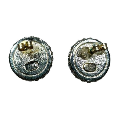 Chanel 09A Circle Earrings Women Black