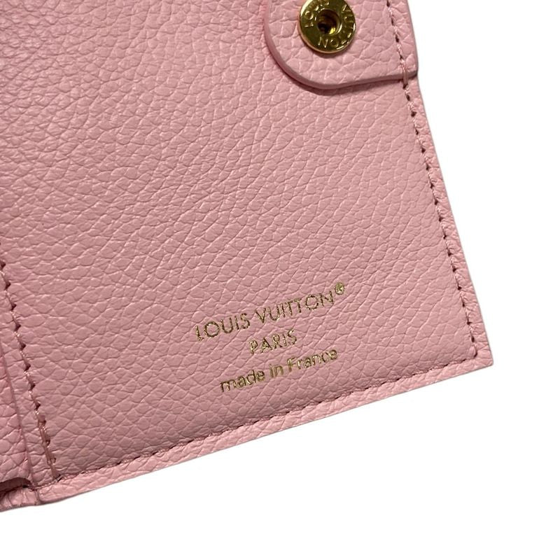 Louis Vuitton Monogram Empreinte Portefeuille Lisa M14655 Cotton Candy Pink