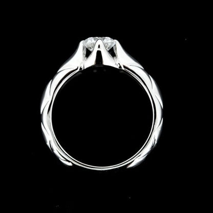 Chanel Matelasse Diamond 050ct E-vvs2 Ring Pt950