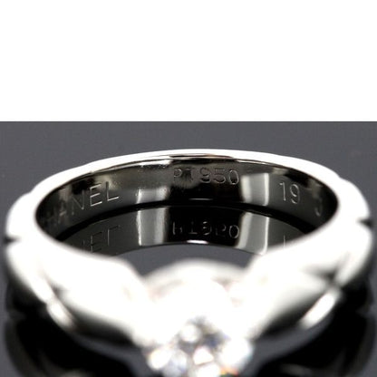 Chanel Matelasse Diamond 050ct E-vvs2 Ring Pt950