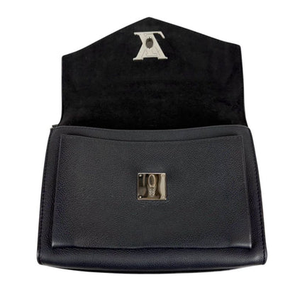 Louis Vuitton My Lock Me Chain Shoulder Bag Black Silver Hardware Twisted