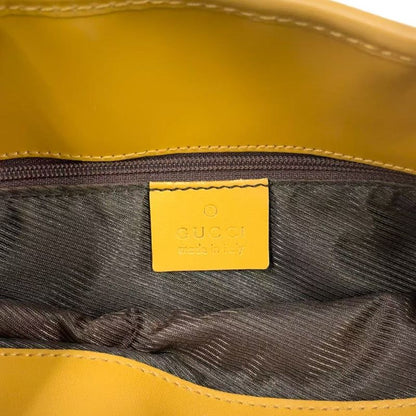 Gucci GG Pattern Canvas Brown Tote Bag Gold 002-1099