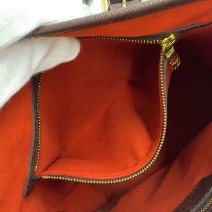 Louis Vuitton Marais Damier Ebene Damier Ebene Leather × PVC Brown Tote Bag