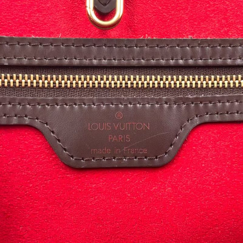 Louis Vuitton Hampstead PM Damier Ebene Damier Ebene Leather × PVC Brown Tote