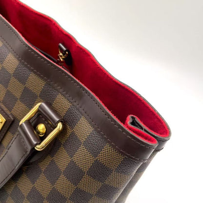 Louis Vuitton Hampstead PM Damier Ebene Damier Ebene Leather × PVC Brown Tote