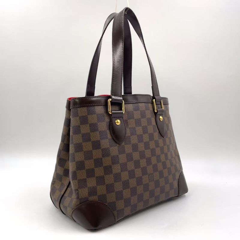 Louis Vuitton Hampstead PM Damier Ebene Damier Ebene Leather × PVC Brown Tote