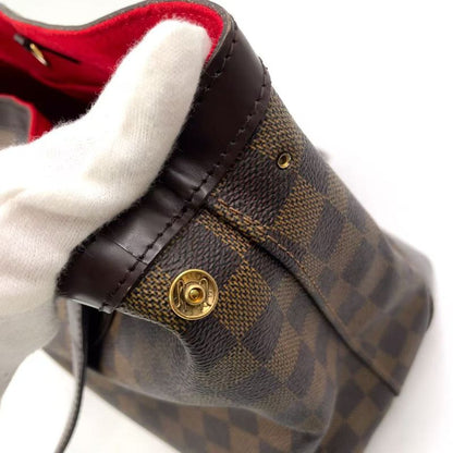 Louis Vuitton Hampstead PM Damier Ebene Damier Ebene Leather × PVC Brown Tote