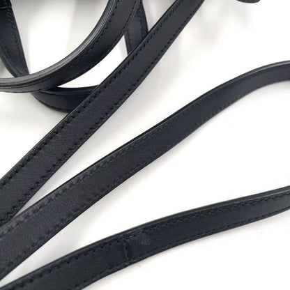 Gucci Micro Guccissima Hand Leather Black Shoulder Bag Gold 449241