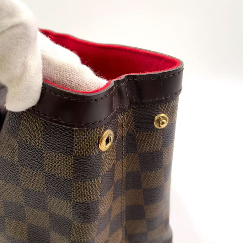Louis Vuitton Hampstead PM Damier Ebene Damier Ebene Leather × PVC Brown Tote