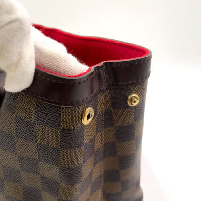 Louis Vuitton Hampstead PM Damier Ebene Damier Ebene Leather × PVC Brown Tote