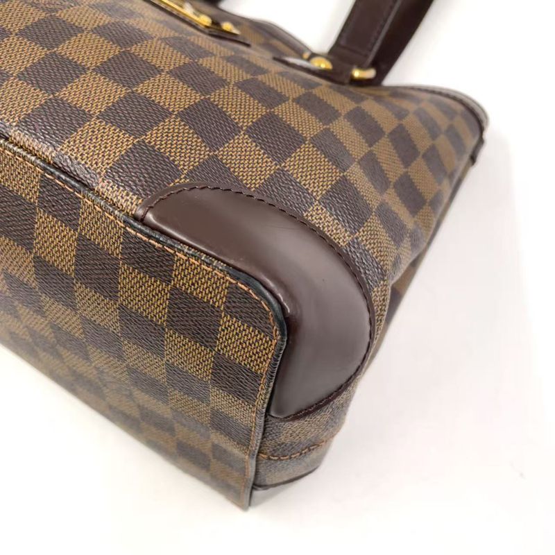 Louis Vuitton Hampstead PM Damier Ebene Damier Ebene Leather × PVC Brown Tote